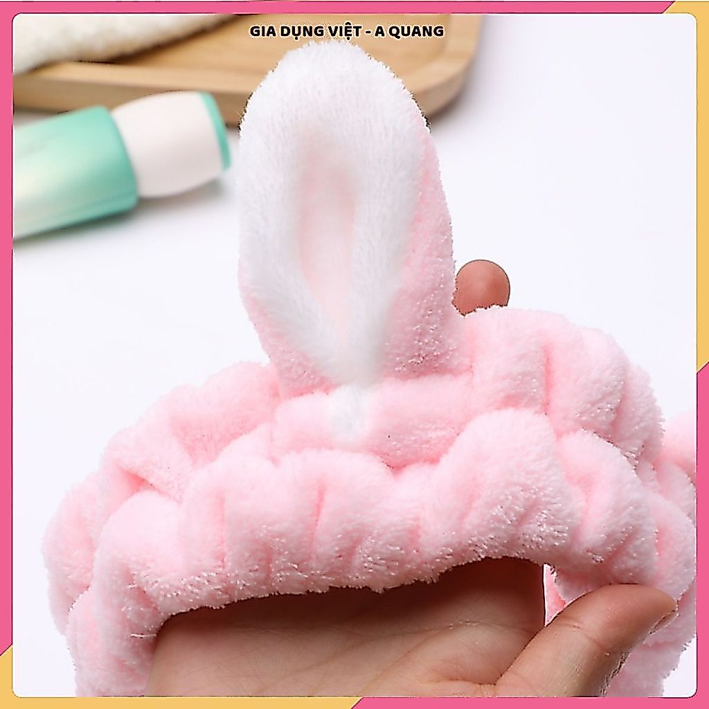 BĂNG ĐÔ TAI THỎ KAYFIA CAO CẤP, BĂNG ĐÔ CÀI TÓC NỮ MỀM MỊN, Dùng Khi Rửa Mặt, Tắm, Makeup Hằng Ngày