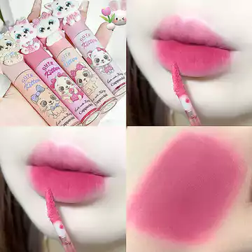 Cappuvini Hộp Quà Tặng Mèo Môi Bùn Ánh Sáng Trong Suốt Dưỡng Ẩm Nước Bóng Son Môi Làm Trắng Dưỡng Ẩm Gương Môi Glaze Sản Phẩm Trong Nước Trang Điểm