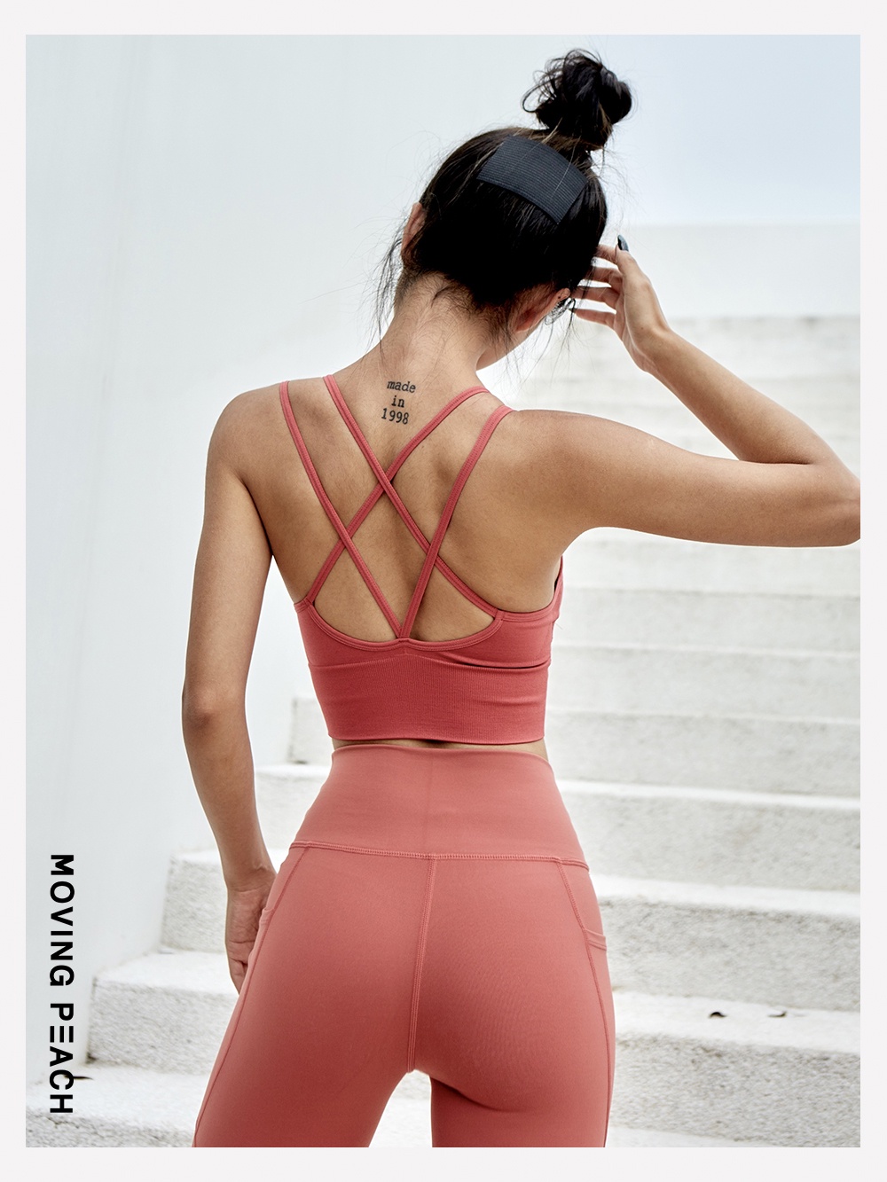 Mô tả Áo ngực thể thao t MOVING PEACH thoáng khí thời trang cho nữ - 9