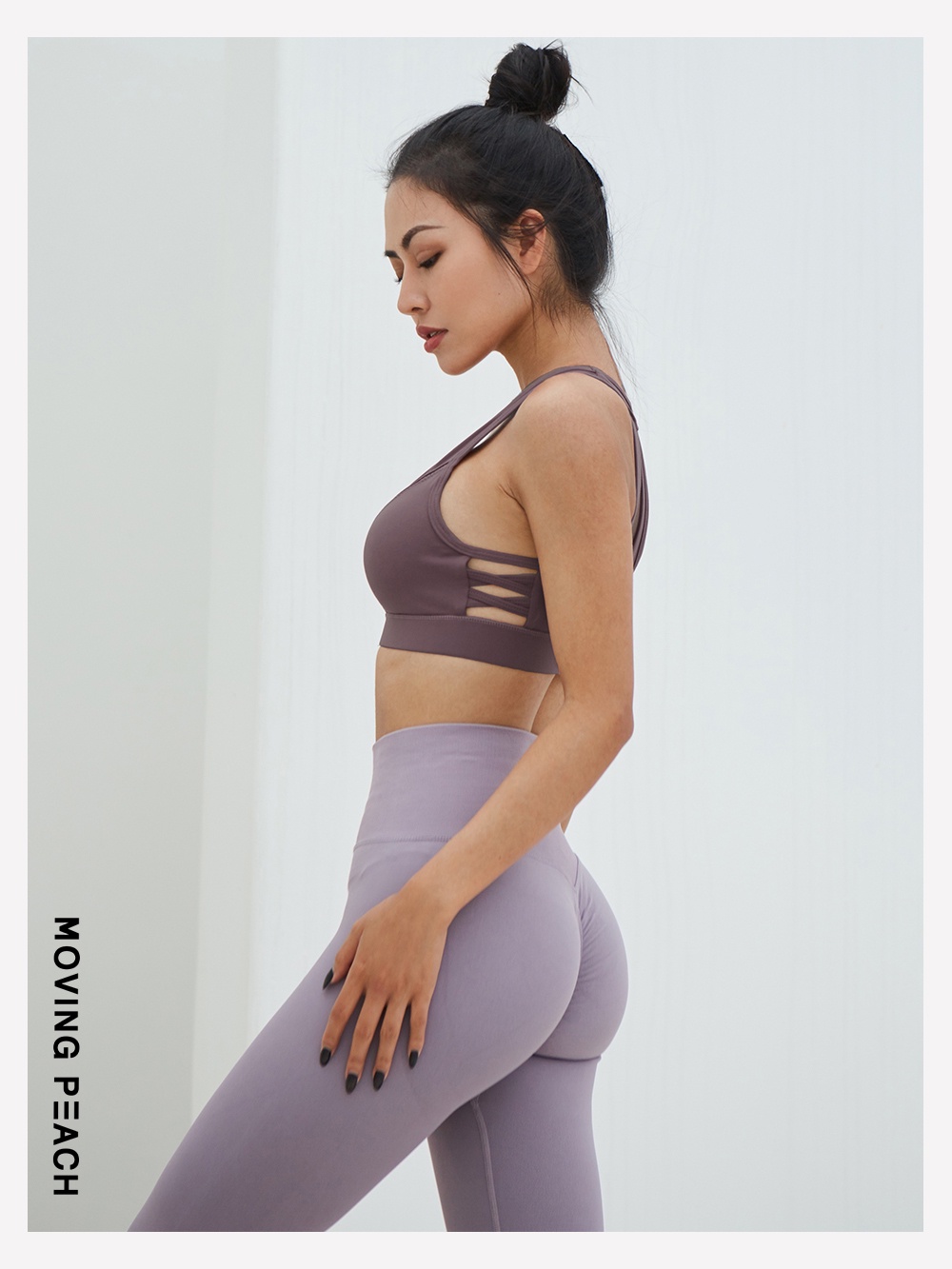 Mô tả MOVING PEACH Áo bra tập gym Ngực Thể Thao Thoáng Khí đồ tập yoga nữ GBB - 6