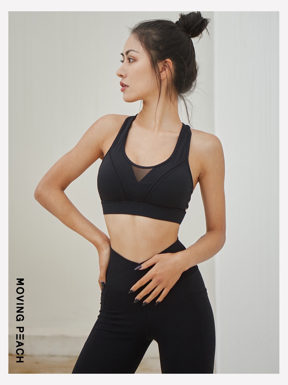Mô tả MOVING PEACH Áo bra tập gym Ngực Thể Thao Thoáng Khí đồ tập yoga nữ GBB - 11