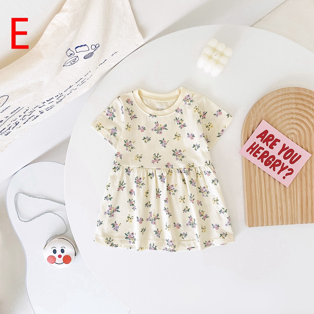 Mô tả Đầm mùa hè SANLUTOZ tay ngắn họa tiết xinh xắn thời trang bé gái - 9