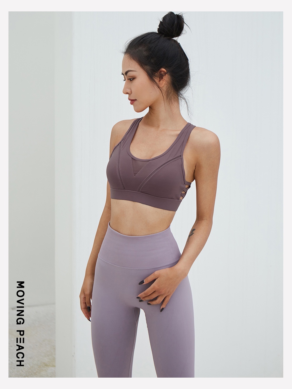 Mô tả MOVING PEACH Áo bra tập gym Ngực Thể Thao Thoáng Khí đồ tập yoga nữ GBB - 4