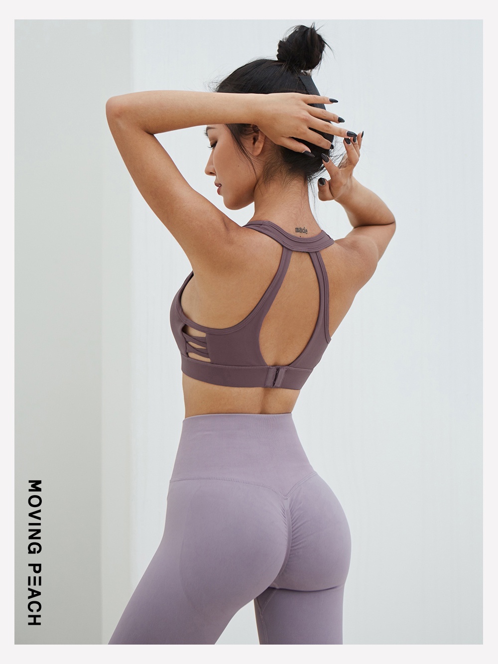 Mô tả MOVING PEACH Áo bra tập gym Ngực Thể Thao Thoáng Khí đồ tập yoga nữ GBB - 5
