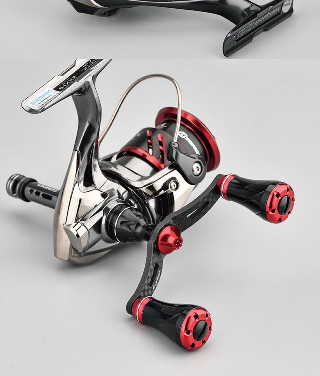 Mô tả Gomexus tay quay máy câu cá CDH  chất liệu sợi carbon kép cho máy câu cá Shimano Vanford DAIWA Emeraldas AJING tay quay máy đứng 82/98mm  giảm jitter - 4