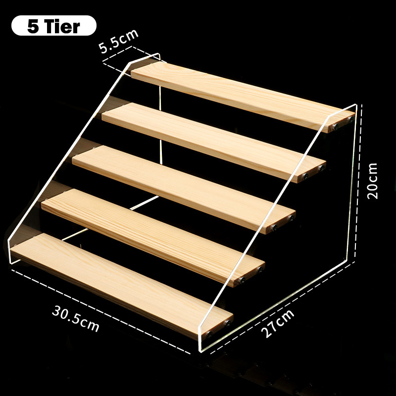 2-5 Tầng Kệ Trưng Bày Bằng Gỗ Kệ Để Mô Hình Mini Kệ Để Nước Hoa Đồ Chơi Kệ Trang Trí Giá Đỡ Trưng Bày Kệ Bậc Thang