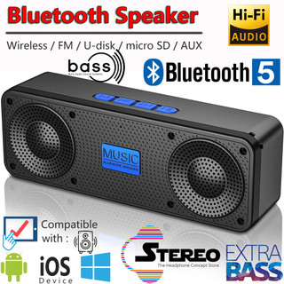 Loa Bluetooth Không Dây Âm Nhạc Di Động HiFi 9D Bass Loa Bluetooth Không Dây Tăng Cường Âm Thanh