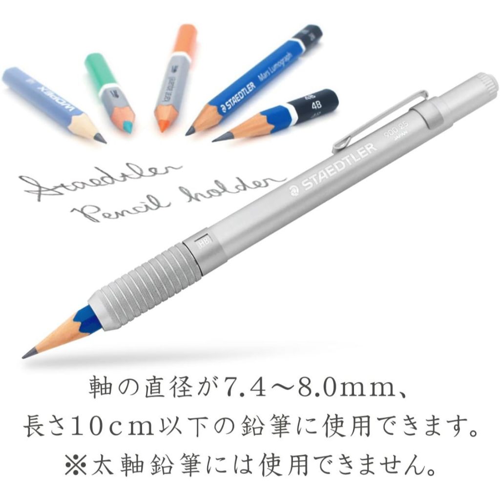 STAEDTLER 900 25 Gia Do But Chi Nhom Cao Cap/Mau Bac/Keo Dai But Chi Ngan/Dung Den Het