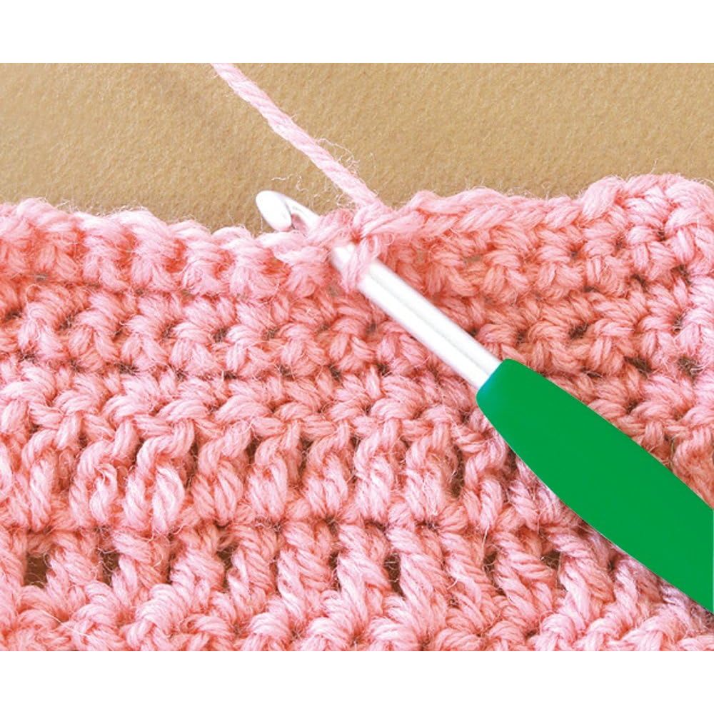 Clover Amure Bo Moc Crochet 8 Cai Nhat Ban/Tay Cam Ergonomic Cong 3D/Nhom/2-6mm Day Du