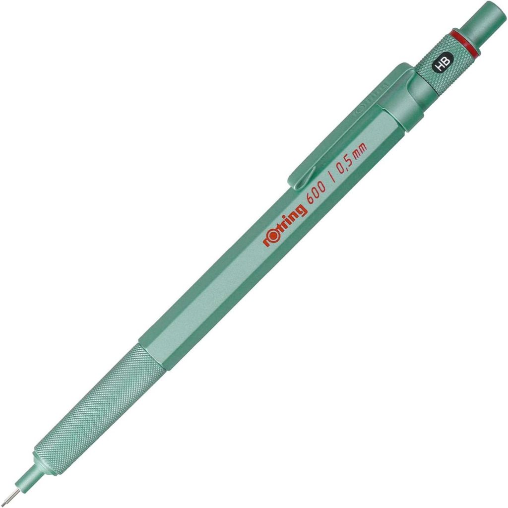 rOtring 600 But Chi Kim 0.5mm/Mint Phien Ban Gioi Han/Than Dong Thau Luc Giac/Grip Khia/JP