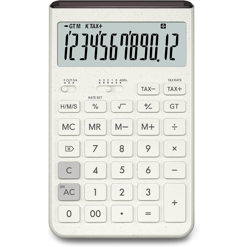Casio Comfy JT-200T May Tinh Ban/12 So Hien Thi/Nang Luong Mat Troi/Chan De Gap/5 Mau Pastel