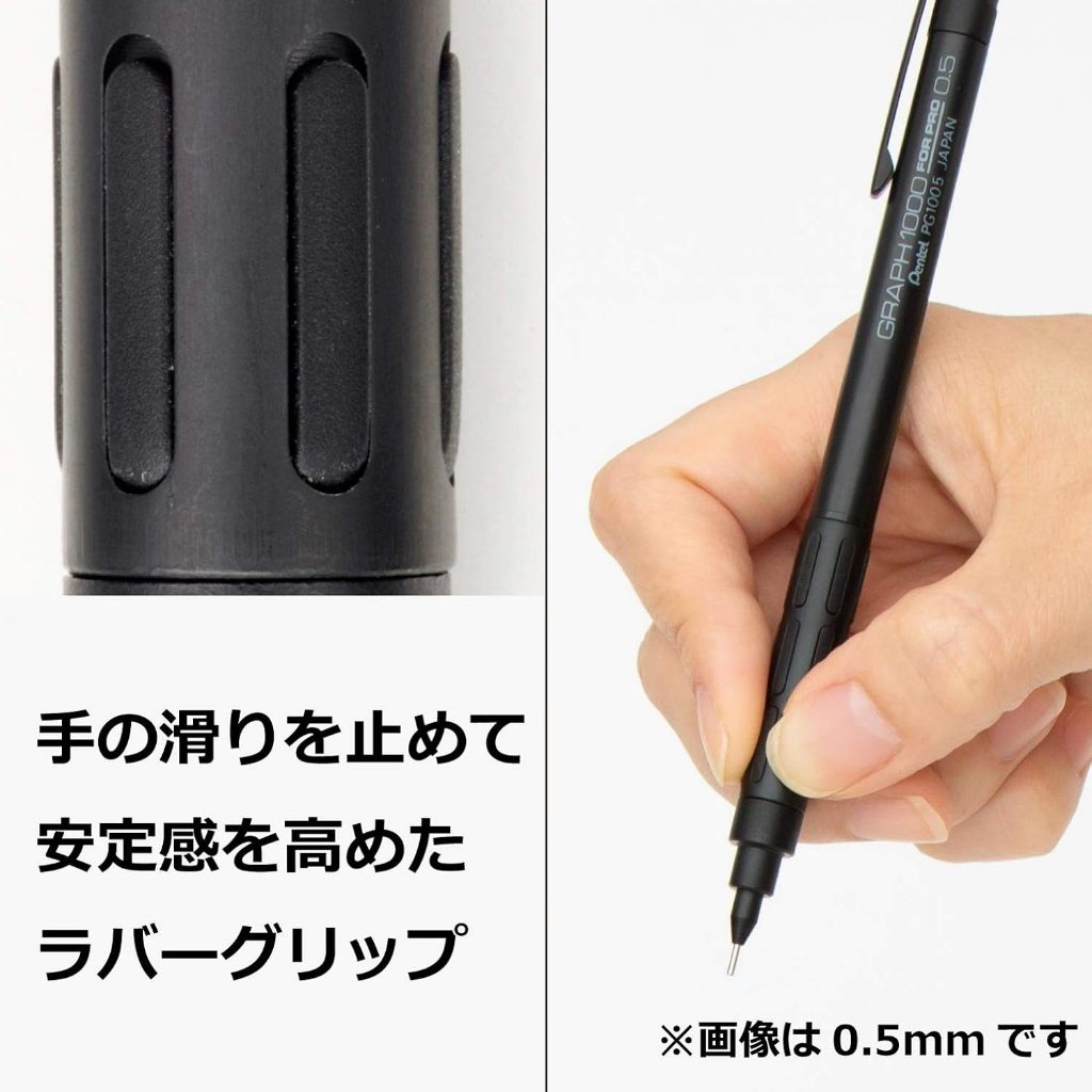 Pentel Graph 1000 For Pro/But Chi Ky Thuat Chuyen Nghiep 0.3-0.9mm/San Xuat Nhat Ban/5 Co
