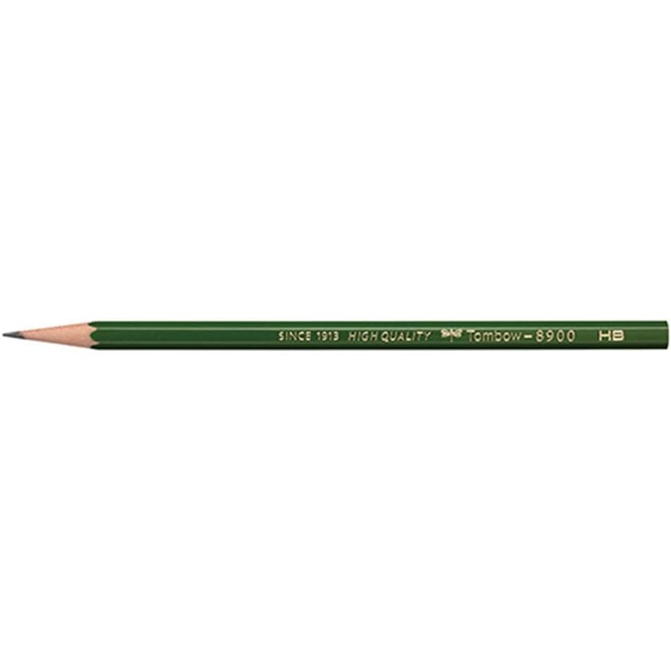 TOMBOW 8900 But Chi Graphite/Luc Giac Cedar/6 Do Cung 2H Den 2B/Hoc Tap Van Phong/Hop 12 Cay
