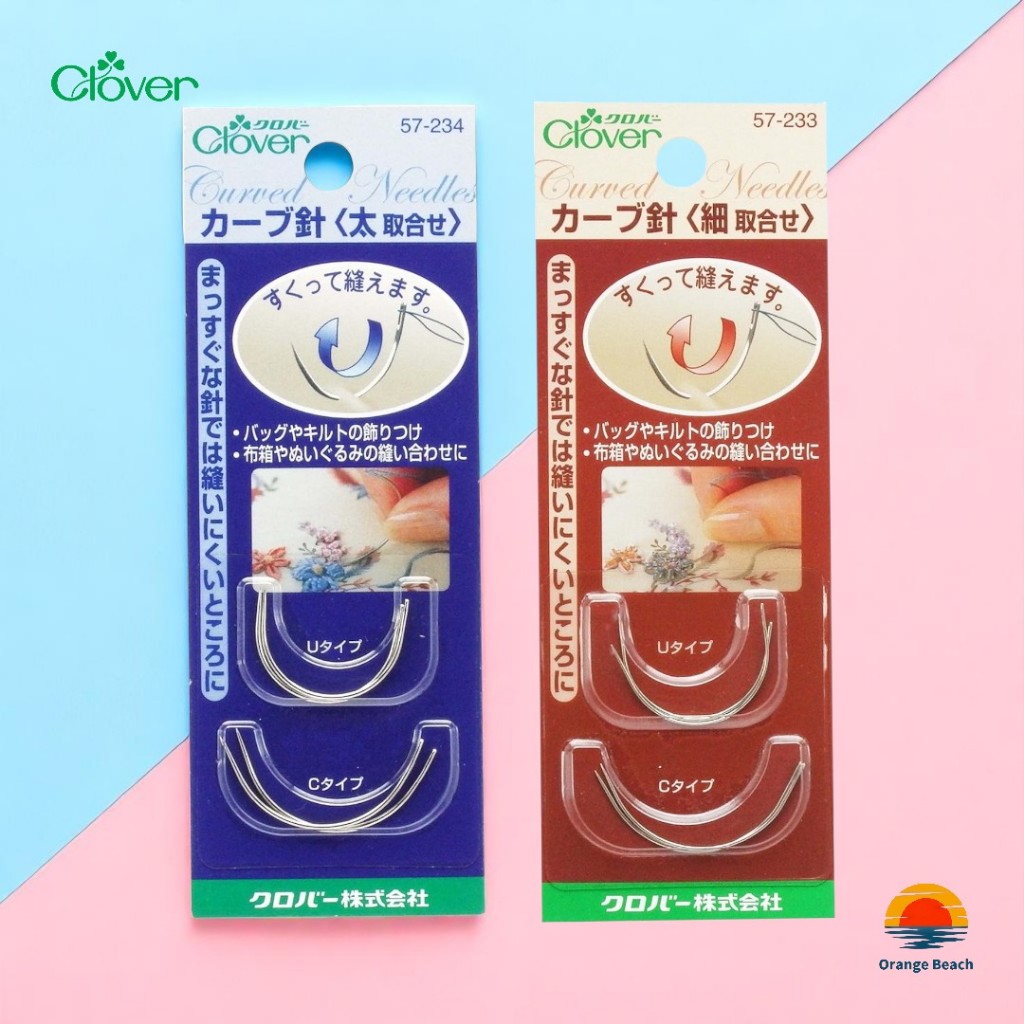 Clover Kim Khau Cong Tay Assorted/57-233 Mong&57-234 Day/4 Cai Moi Co/Nhat Ban/Thu Cong