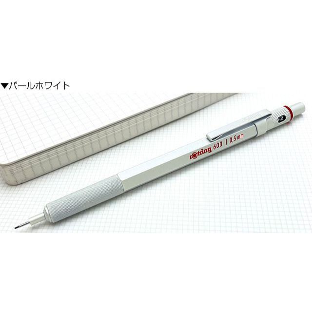 rOtring 600 But Chi 0.5mm/Vang Rose Gold Trang Ngoc 3 Mau/Than Dong Thau Luc Giac/Knurl Grip