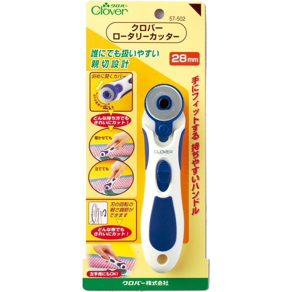 Clover Rotary Cutter Dao Cat Vai 45mm 28mm + Loi Thay The/4 San Pham/Nut Khoa An Toan/Nhat