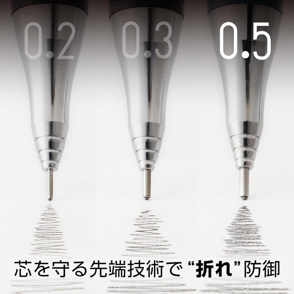 Pentel Orenz Metal Grip/Bút chì bấm công nghệ Nhật/Ruột không bao giờ gãy