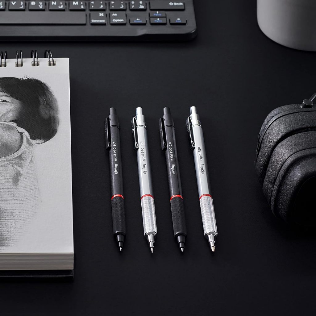 rOtring RapidPro But Chi Bam/0.5 0.7 2.0mm Den Bac/Dau Thu Duoc/Than Thau Luc Giac/5 Kieu