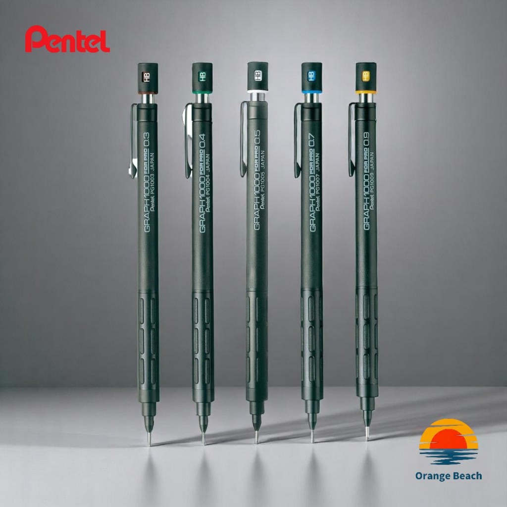 Pentel Graph 1000 For Pro/But Chi Ky Thuat Chuyen Nghiep 0.3-0.9mm/San Xuat Nhat Ban/5 Co