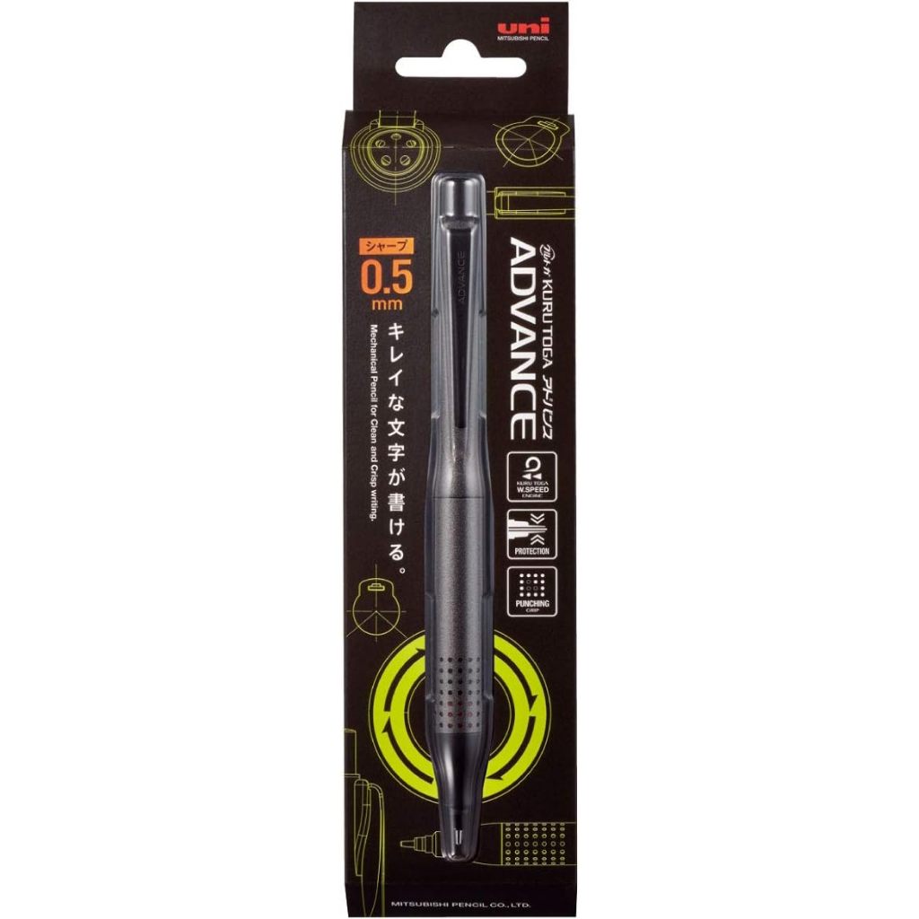 Uni Kuru Toga Advance Upgrade/Bút Chì Tự Xoay Ngòi/Metal Grip/Japan Quality/Premium