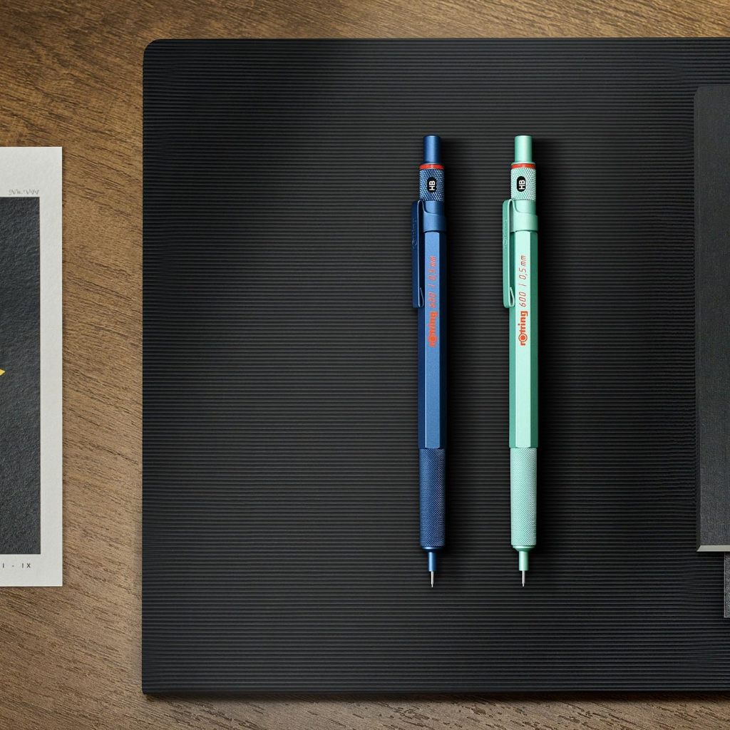 rOtring 600 But Chi Kim 0.5mm/Mint Phien Ban Gioi Han/Than Dong Thau Luc Giac/Grip Khia/JP