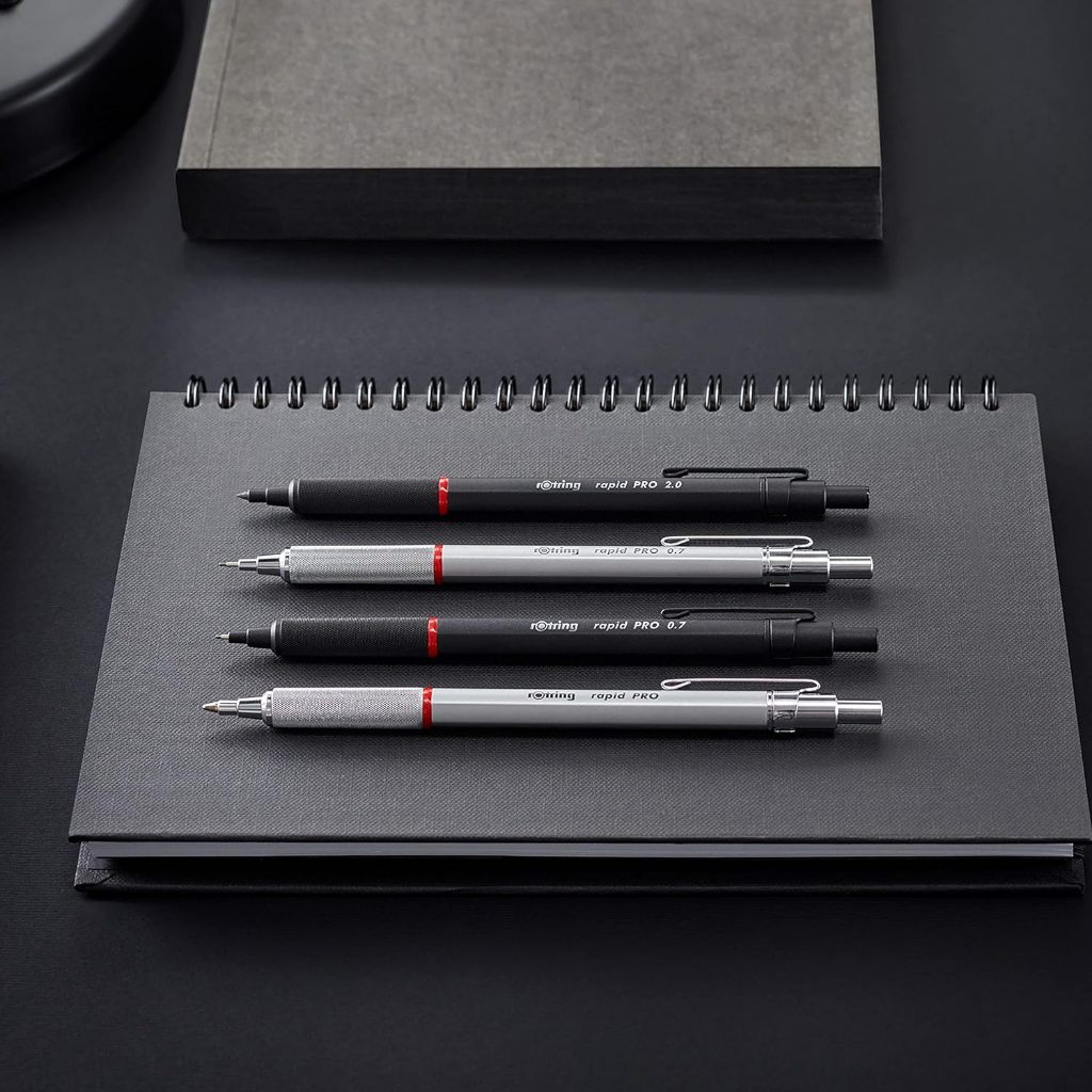 rOtring RapidPro But Chi Bam/0.5 0.7 2.0mm Den Bac/Dau Thu Duoc/Than Thau Luc Giac/5 Kieu