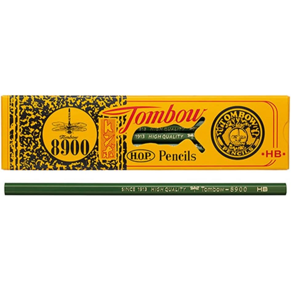TOMBOW 8900 But Chi Graphite/Luc Giac Cedar/6 Do Cung 2H Den 2B/Hoc Tap Van Phong/Hop 12 Cay