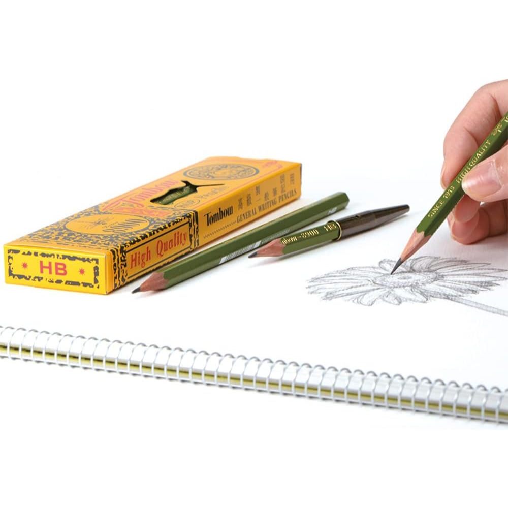 TOMBOW 8900 But Chi Graphite/Luc Giac Cedar/6 Do Cung 2H Den 2B/Hoc Tap Van Phong/Hop 12 Cay