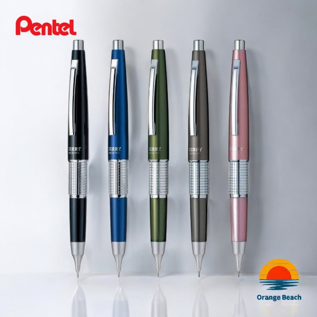 Pentel Kerry P1035/But Chi Bam Co Nap 0.5mm/San Xuat Tai Nhat Ban Tu Nam 1977/5 Mau Co Dien