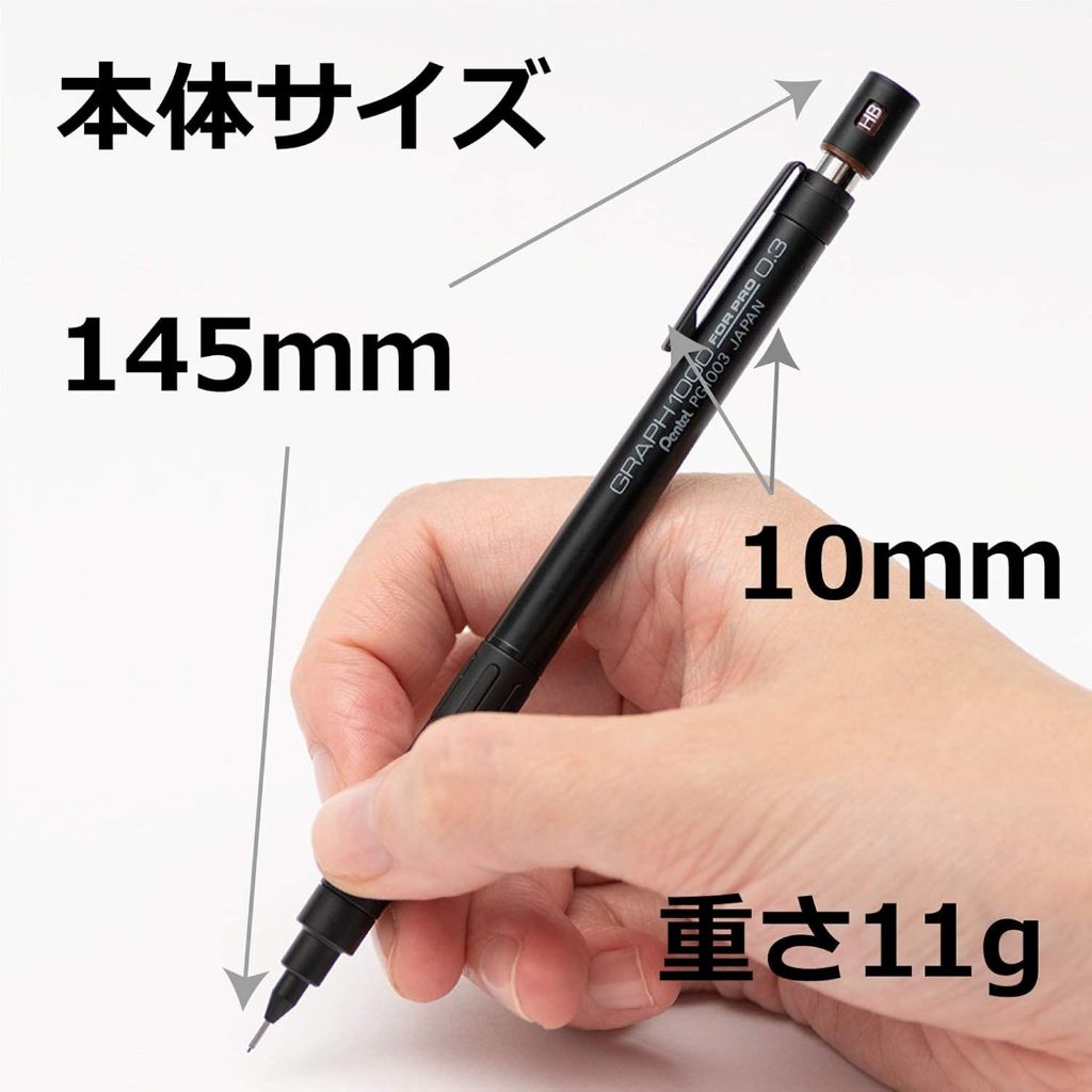 Pentel Graph 1000 For Pro/But Chi Ky Thuat Chuyen Nghiep 0.3-0.9mm/San Xuat Nhat Ban/5 Co