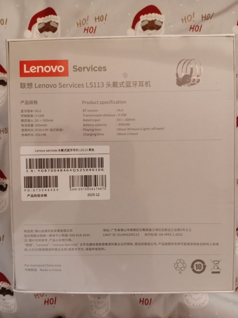 Thiết kế nhẹ của tai nghe Lenovo LS113