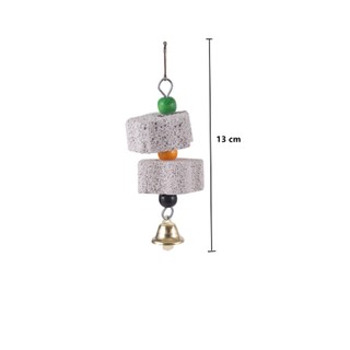 Chim mài khoáng chất molar đá vẹt vẹt đuôi dài chuông chim lồng treo nhai đồ chơi đồ chơi cho thú cưng lồng chim đồ chơi trang trí