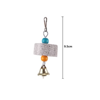 Chim mài khoáng chất molar đá vẹt vẹt đuôi dài chuông chim lồng treo nhai đồ chơi đồ chơi cho thú cưng lồng chim đồ chơi trang trí