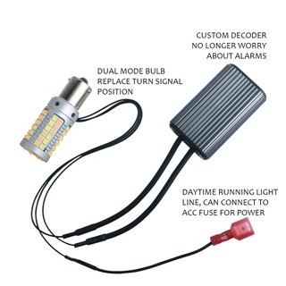 Bóng Đèn LED Canbus 1156 BA15S BAU15S T20 7440 W21W 3030 Hai Màu Sắc Tự Động Bật Tắt Cho Xe Hơi