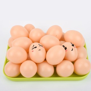 10 cái trứng giả 5.5x4cm phụ kiện lồng động vật trang trại, hướng dẫn gà, tổ giả, đồ chơi trẻ em vẽ graffiti DIY, đồ chơi nhà