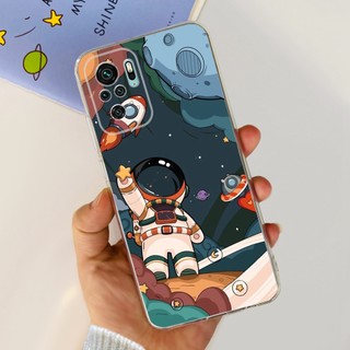 Ốp Điện Thoại TPU Silicon Mềm Hình Phi Hành Gia Cho Xiaomi Redmi Note 10S 10 Pro Max 4G Note10 5G