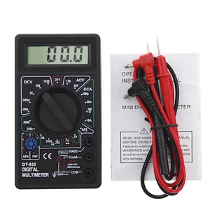BTF Professional DT832 Đồng hồ vạn năng kỹ thuật số LCD cho DC Vôn kế Ampe kế Ampe kế Ohm Tester