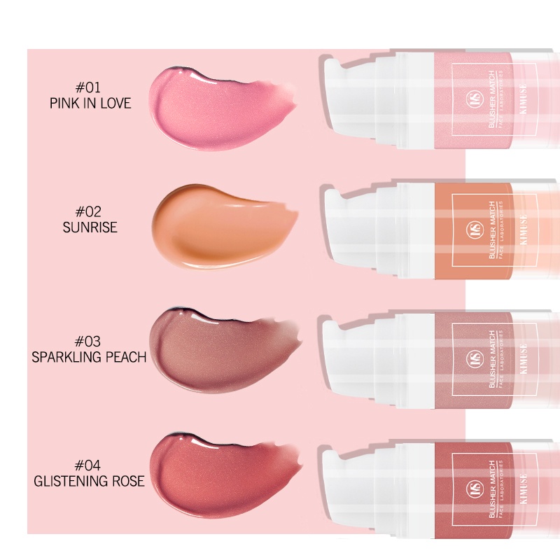Ảnh Kem má hồng KIMUSE chống thấm nước và mồ hôi 6ml 3