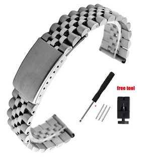ROLEX Dây Đeo Đồng Hồ Bằng Thép Không Gỉ 5 Hạt 18mm 20mm 22mm