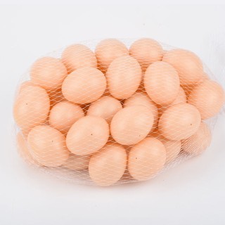 10 cái trứng giả 5.5x4cm phụ kiện lồng động vật trang trại, hướng dẫn gà, tổ giả, đồ chơi trẻ em vẽ graffiti DIY, đồ chơi nhà