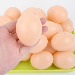 10 cái trứng giả 5.5x4cm phụ kiện lồng động vật trang trại, hướng dẫn gà, tổ giả, đồ chơi trẻ em vẽ graffiti DIY, đồ chơi nhà