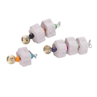Chim mài khoáng chất molar đá vẹt vẹt đuôi dài chuông chim lồng treo nhai đồ chơi đồ chơi cho thú cưng lồng chim đồ chơi trang trí