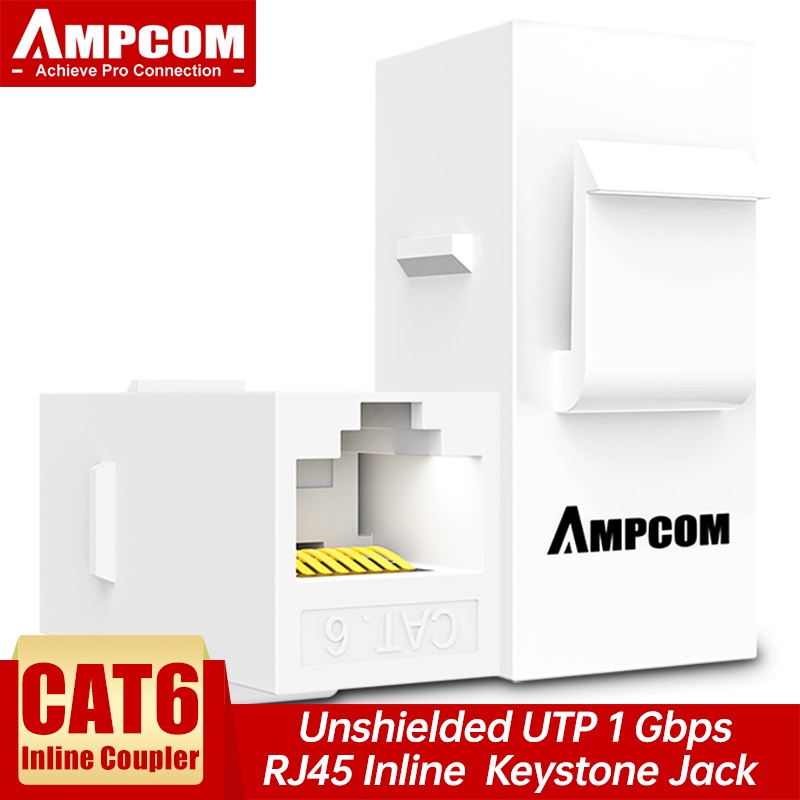 AMPCOM Bộ Nối Keystone Jack , Bộ Nối Inline Coupler Keystone Jack RJ45 ...