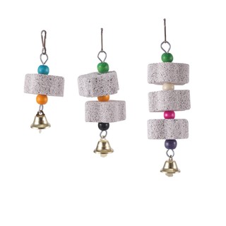 Chim mài khoáng chất molar đá vẹt vẹt đuôi dài chuông chim lồng treo nhai đồ chơi đồ chơi cho thú cưng lồng chim đồ chơi trang trí