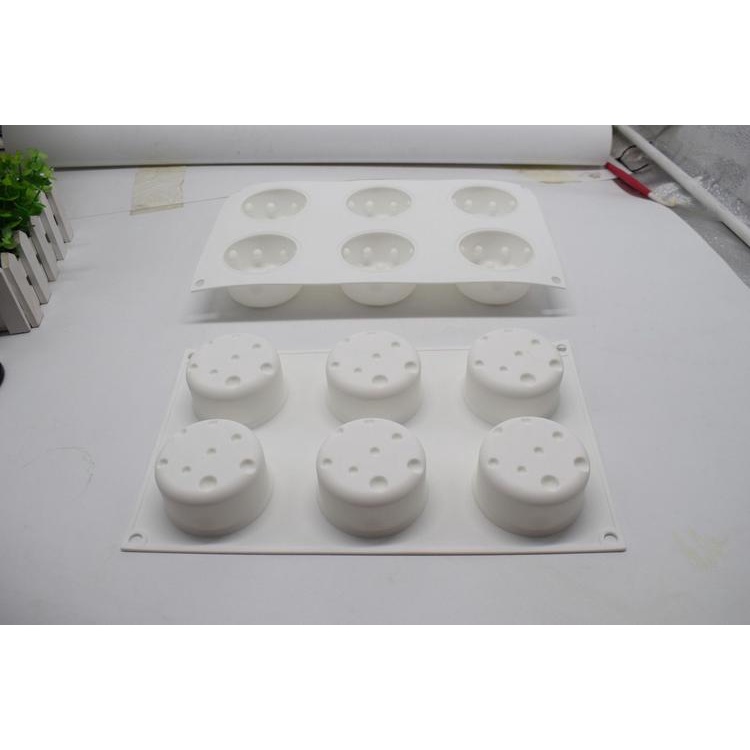 Khuôn silicone 6 Ngăn Làm Bánh mousse Kiểu Pháp