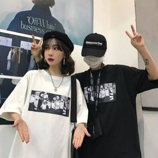 Áo anime áo thun unisex dáng rộng áo đôi chất cotton mềm mịn