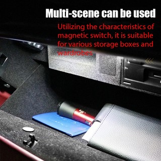 2 Đèn LED Tín Hiệu Không Dây Chống Va Chạm Cổng Sạc USB Gắn Cửa Xe Hơi