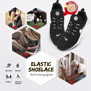 1 Cặp Dây Giày Co Giãn Không Cần Buộc 23 Màu Tiện Dụng