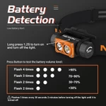 Đèn pha Nicron H25 / H35plus 1500lumens / 1600lumens Độ sáng cao Điều khiển công tắc đôi Đèn pha LED có thể sạc lại Đèn pin cho ngoài trời — ảnh 4