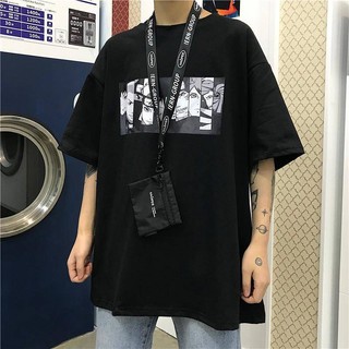 Áo anime áo thun unisex dáng rộng áo đôi chất cotton mềm mịn